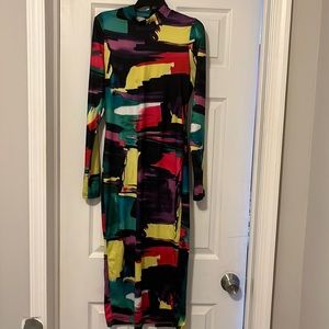 Colorful bodycon baddie !! 💜🩷💛❤️💚